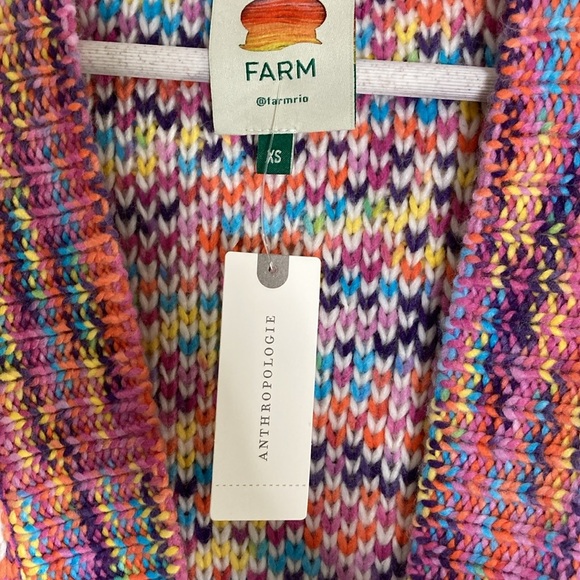 FARM Rio Wild Hearts Longline Cardigan XS - Picture 10 of 13